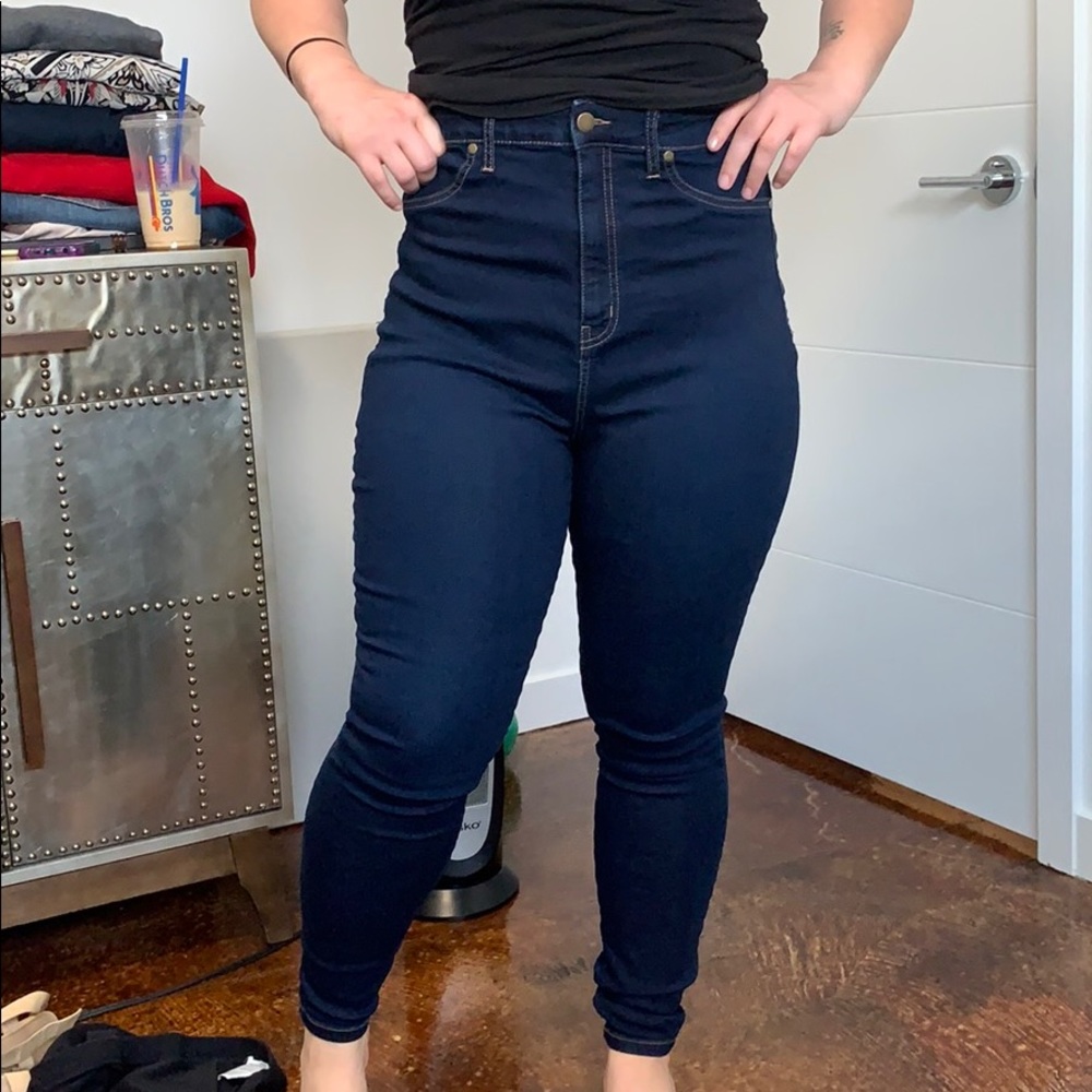 Fashion nova high waisted dark wash jeans